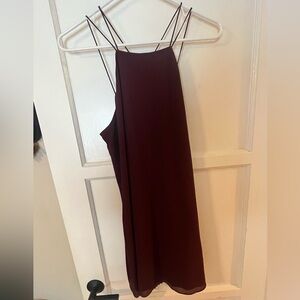 Socialite Burgundy Dress